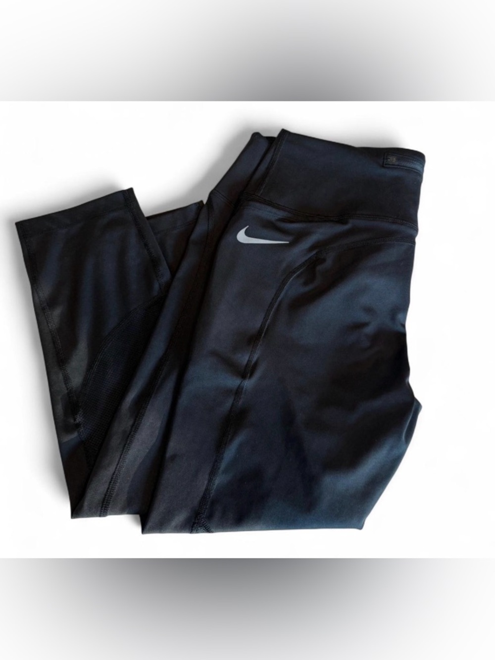 Nike Black Cropped Workout Leggings size L